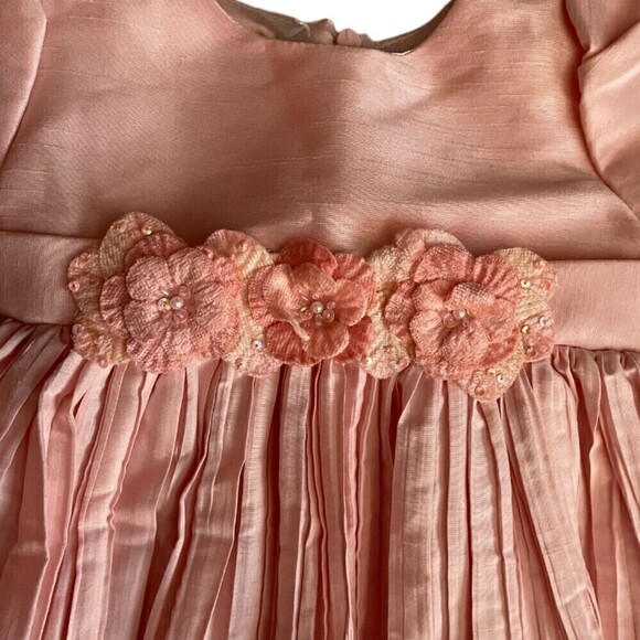 AMERICAN Princess Pink Formal Party Dress Size 9 Months - Picture 2 of 4